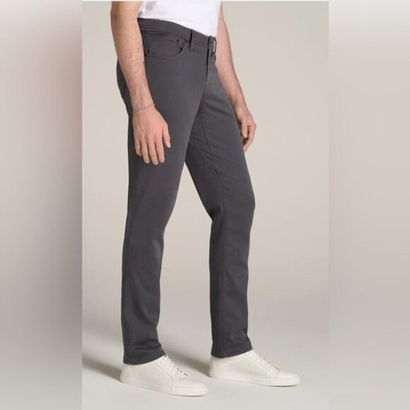 American Tall-Everyday Comfort Tapered Fit Pants-Heron Grey. Size:40Wx38L (1651) - Picture 8 of 13